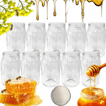 Sklenice Zavařovací Sklenice Wamar-Sosenka 900 ml skleněná bezbarvá, 10 ks na zavařování