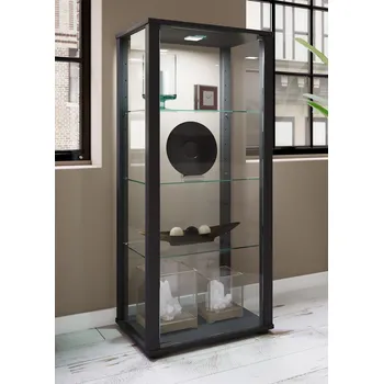 Komoda VCM Stojací vitrína Kavisa M, černá 486954