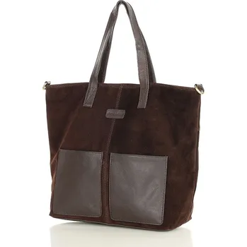 Kabelka Shopper bag kabelka Marco Mazzini VS123 tmavě hnědá
