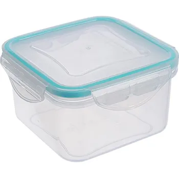 Dóza na potraviny MagicHome Clip 801305 400 ml transparentní/tyrkysová