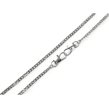 Kabelka Řetízek plochý na kabelky s karabinou délka 117 cm, barva 1 nikl