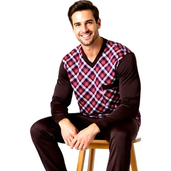 Pánské pyžamo Pánské Pyžamo Dlouhé FOLTÝN PD 399 Velikost: L