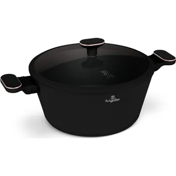 Nádobí Berlingerhaus Kastrol s titanovým povrchem a poklicí 28 cm Black Rose Collection BH-8359