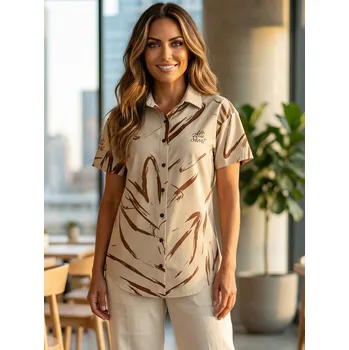 Dámská košile Dámská košile premium ALTISPORT VOJ/ALW049KOS01 HNĚDÁ L