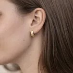 Lillian Vassago Zlaté gravírované visací náušnice LLV07-GER004