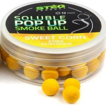 Nástraha Nástrahy Stég Soluble Pop-Up Smoke Ball 12mm 25gr Sweet Corn