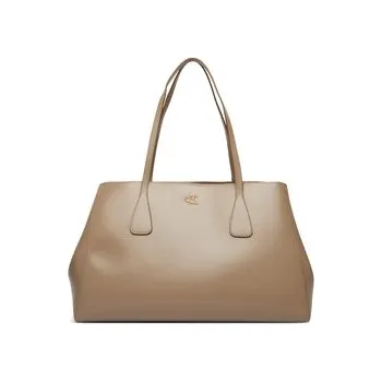 Kabelka Kabelka Calvin Klein Ck Snap Large Tote LV04F3502G Béžová OS