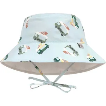 Kojenecká čepice LÄSSIG Sun Protection Bucket Hat ice cr.truck il.blue 07-12mo.size45-47