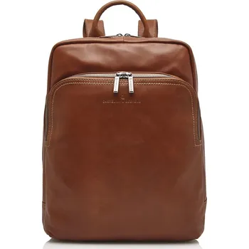 Městský batoh Castelijn & Beerens Elegantní kožený batoh na notebook 609576 koňak