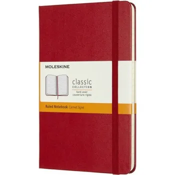 Zápisník MOLESKINE měkký linkovaný červený S
