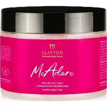 Tělový peeling Glantier ME ADORE - solný tělový peeling s částečkami 200g