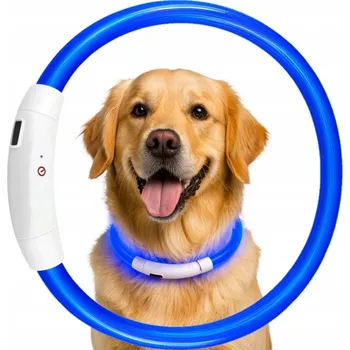 Obojek pro psa Svítící silikonový obojek pro psa Allbag, univerzální velikost