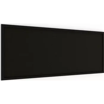 Kancelář Allboards Allboards, Korková tabule, černá barva korku, 100x40 cm, lakovaný dřevěný rám, ČERNÁ, TKBLACK104BK