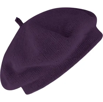 Čepice Fiebig - Headwear since 1903 Bavlněný letní baret dámský - Flora - Fialová Velikost: Unisize (S-XL)