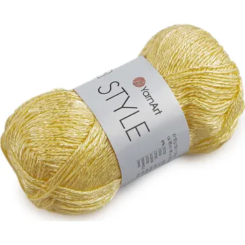 Příze Bavlněná pletací příze Style s viskozovým vláknem 50 g