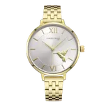 SUNDAY ROSE Dámské zlacené luxusní designové hodinky SUNDAY ROSE Fashion SUN-F19