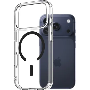 Pouzdro na mobilní telefon AlzaGuard Crystal Clear TPU Case Compatible with Magsafe pro iPhone 17 Pro - černý
