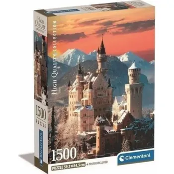 Puzzle Clementoni Puzzle 1500 dílků Kompaktní Neuschwanstein