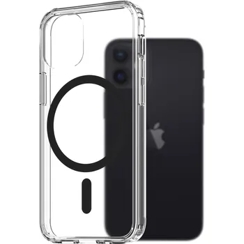 Pouzdro na mobilní telefon AlzaGuard Crystal Clear TPU Case Compatible with Magsafe pro iPhone 12 Mini - černý