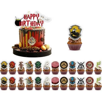 Zápich na dort Happy birthday, Harry potter 25ks - Cakesicq