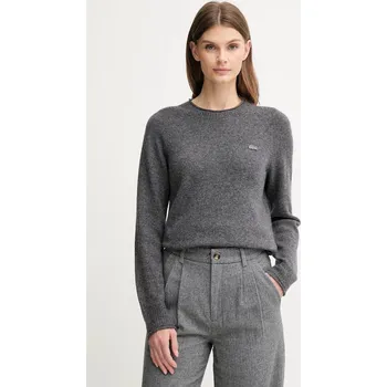 Dámský svetr Vlněný svetr Lacoste AF4160 šedá 90Y, vel. 38