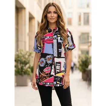 Dámská košile Dámská košile KIXMI ULU RŮŽOVÁ L