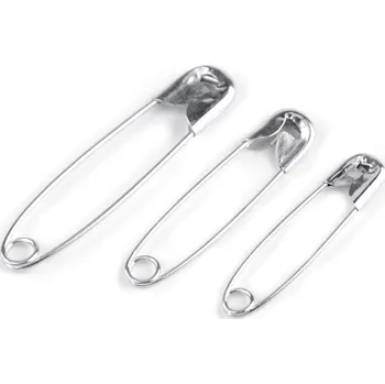 Spínací špendlíky mix velikostí Varianta: nikl, Balení: 5 svaz.