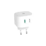 Nedis WCGPD45W100WT- Síťová Nabíječka | 45 W | GaN | PD3.0 | Funkce rychlého nabíjení | 2 výstupy | 2x USB-C™ | Bílá