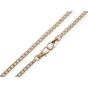 Řetízek na kabelky s reliéfem, s karabinou délka 120 cm