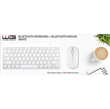 WINNER GROUP bezdrátový set klávesnice a myši, bílý