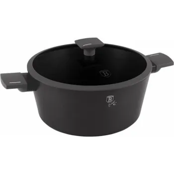 Nádobí Kastrol s titanovým povrchem a poklicí 28 cm Antracit Collection BH-8132