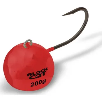 Jigová Hlavička Black Cat Fire-Ball Červená 6/0 200gr