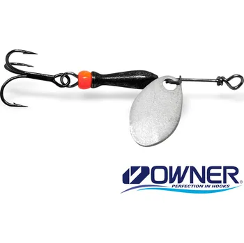 Umělá nástraha Rotačka Jigovky.cz Classic 0 Silver (Black/Orange body)