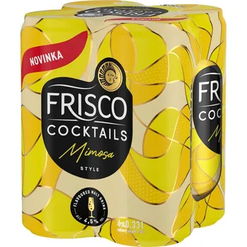 Nápoj Frisco Coctails Mimosa 4×0,33 l plech
