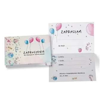 Cestování Zaproszenie ZZ-077 Uniwersalne baloniki (5 szt.)