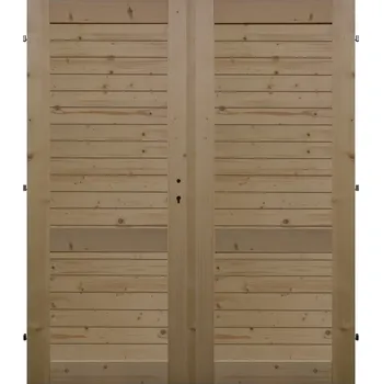 Interiérové dveře Levné univerzální dveře LU 2 H dvoukřídlé (šíře 180 cm) (Masivní smrkové dveře)