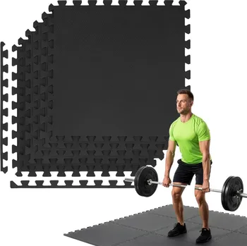 podložka na cvičení Actiget Pěnová podložka na cvičení 60x60x1,2 cm sada 6ks ACT0036 grafitová