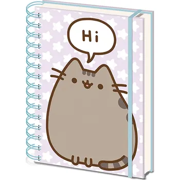 A5 blok-zápisník Pusheen: Pusheen Says Hi (14,8 x 21 cm) kroužková vazba