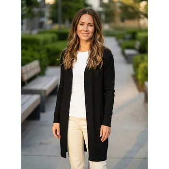 Dámský svetr Dámský kardigan ALTISPORT WEINA LPLS090 ČERNÁ XS