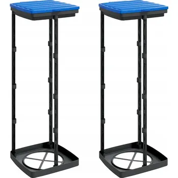 Pytle na odpadky Stojany na pytle na odpadky, 2 ks, černo-modré