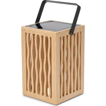 Lucerna 725432 - Tchibo - Bambusová solární lucerna - barva: černá