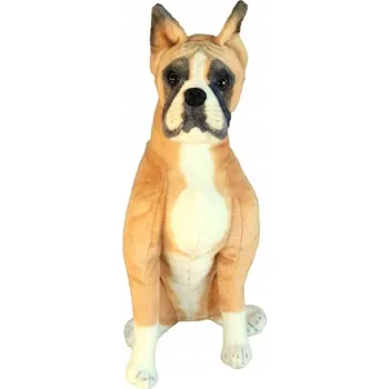 plyšák Plyšová Hračka Boxerský pejsek sedící DUBI - 66 cm