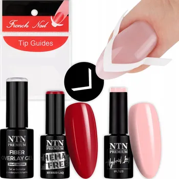 Lak na nehty Gel na nehty v lahvičce s kartáčkem Gel in Bottle NTN Premium Milky 7 g