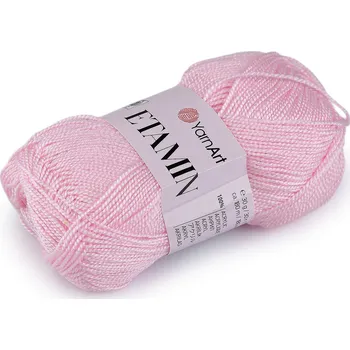 Příze Pletací příze Etamin 30 g Varianta: 5 (451-A) růžová sv., Balení: 1 ks