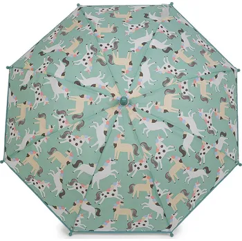 Deštník Dětský deštník Varianta: 2 zelená šalvěj tmavá jednorožec, Balení: 1 ks