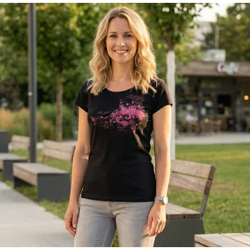 Dámské tričko Dámské triko ALTISPORT ALW042122 ČERNORŮŽOVÁ S