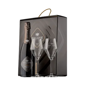 Follador dárková krabička Prosecco DOC El Brolo brut + 2 poháre