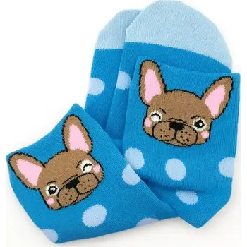 Dámské ponožky Dámské kotníkové ponožky s motivem psa – různé modely - Model1