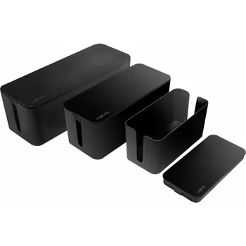 Masážní přístroj LogiLink Organizer Cover Black 3 kusy (KAB0077)