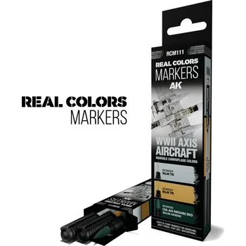 Barvy kamuflážních vzorů letadel WWII – RC MARKERS SET